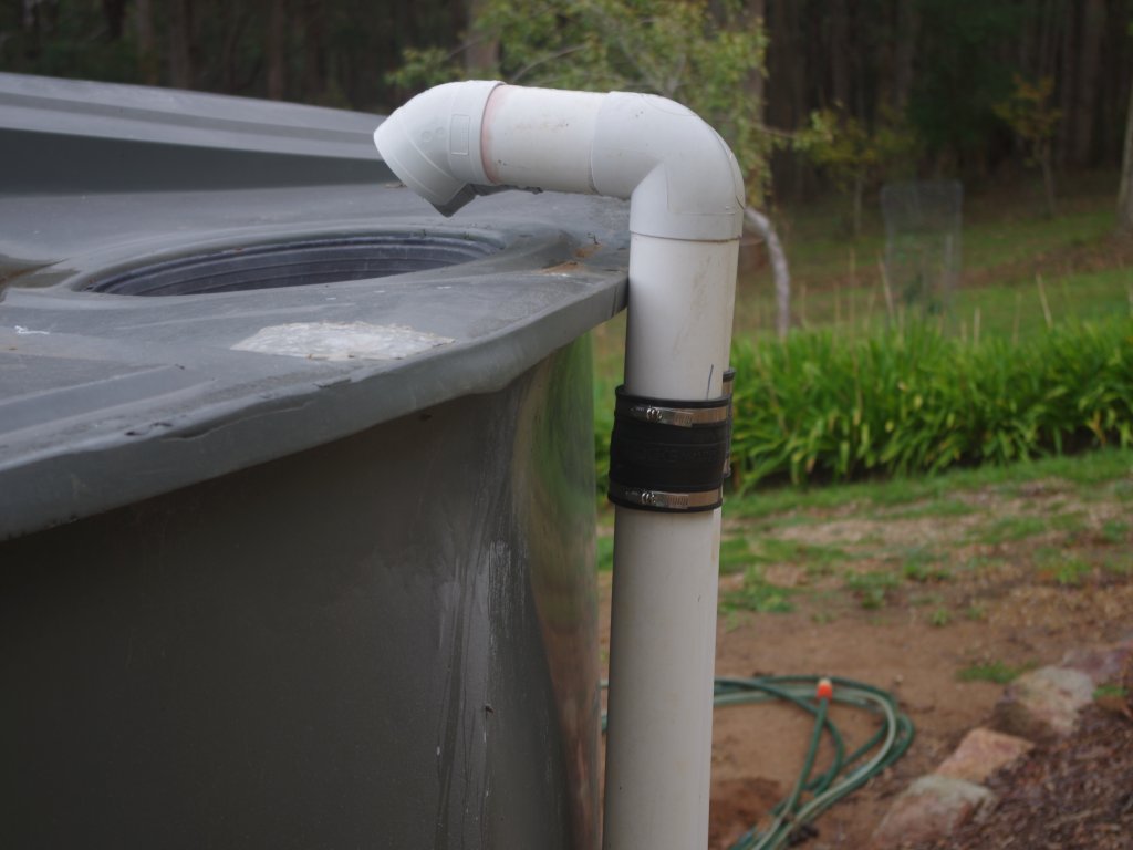 The water inlet pipes were extended in height